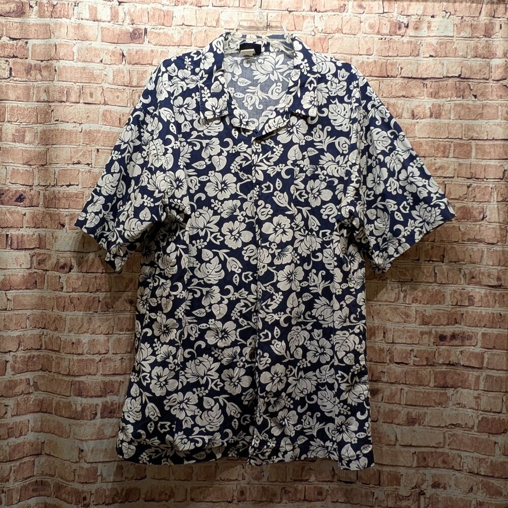 Bullhead All Terrain Shirt Floral Short Sleeve VINTAGE Size 2X